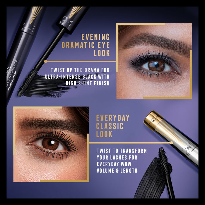 Max Factor Masterpiece Mascara 2in1 Lash WOW Super Black