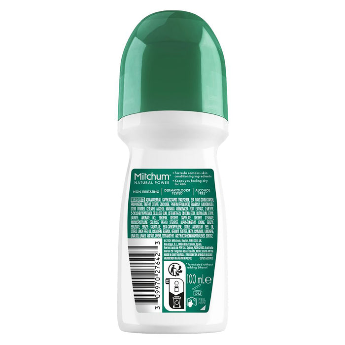 Mitchum Natural Roll On Eucalyptus 100ml