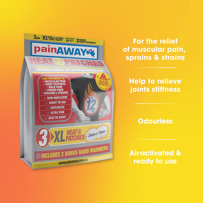 Pain Away Heat Patches Regular 5 Pack.