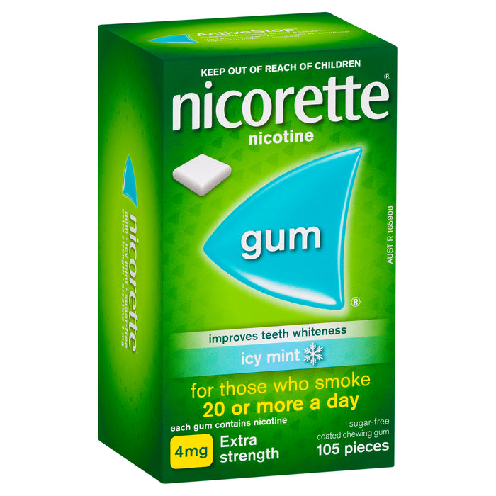 Nicorette Gum Icy Mint 4mg 105