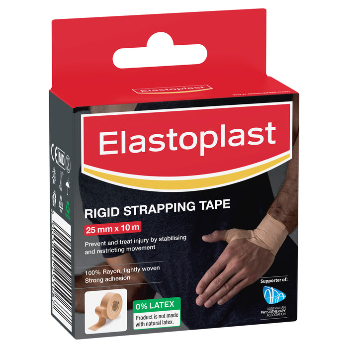 Elastoplast Rigid Strapping Tape Tan 25mm x 10m.