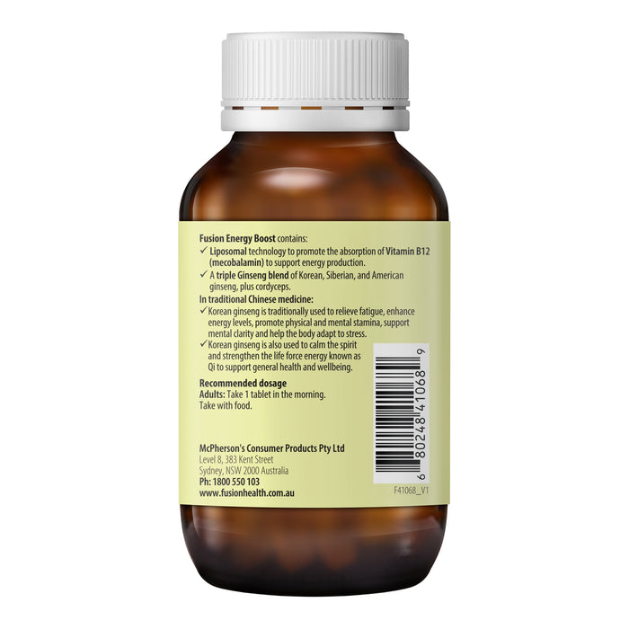 Fusion Energy Boost 60Tablets
