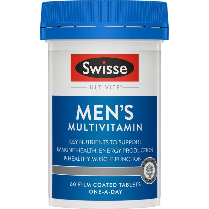Swisse Mens Ultivite Multivitamin 60 Tablets.