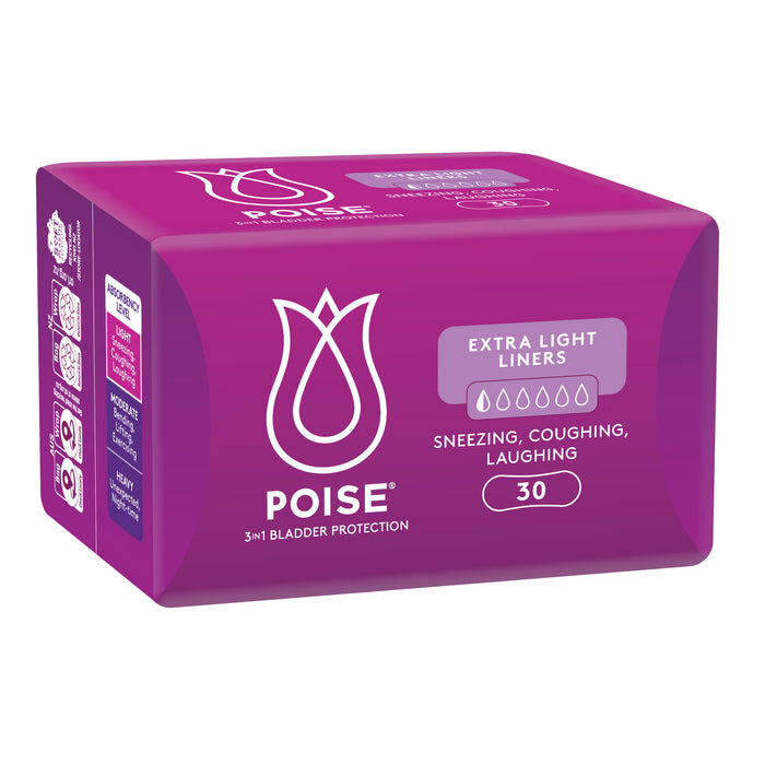 Poise Panty Liners Extra Light 30