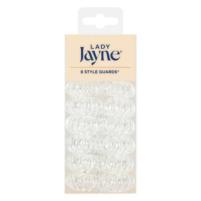 Lady Jayne Style Guard Kink Free Spirals Clear Pk8.