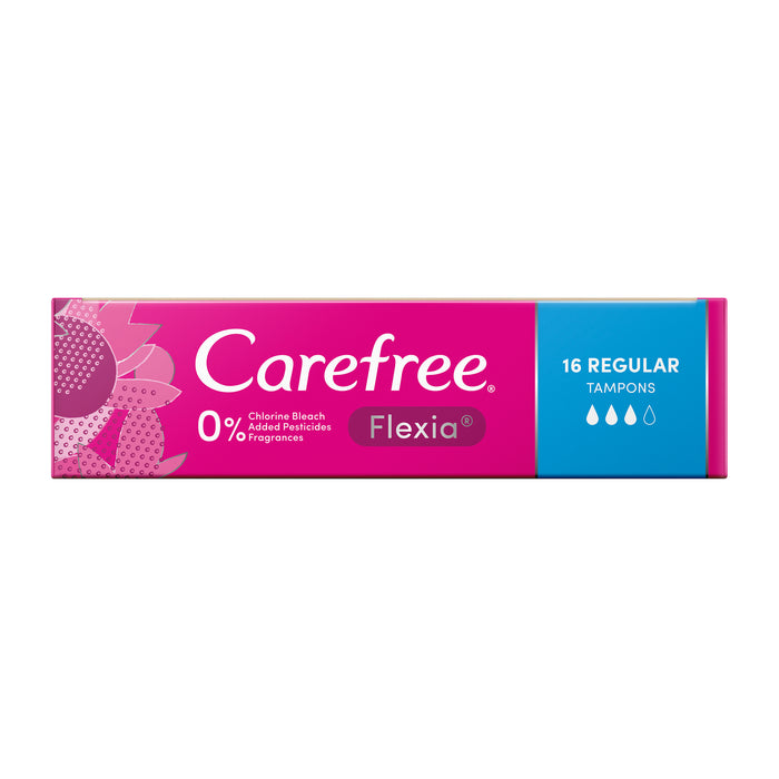 Carefree Tampons Flexia Regular 16.