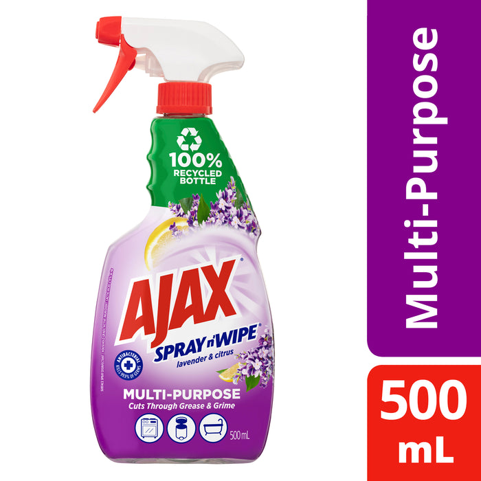 Ajax Spray N Wipe 5 in 1 Lavender & Citrus 500mL