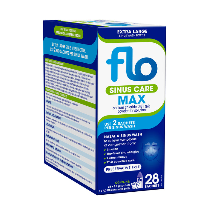 Flo Sinus Care Max Bottle & Sachets 28