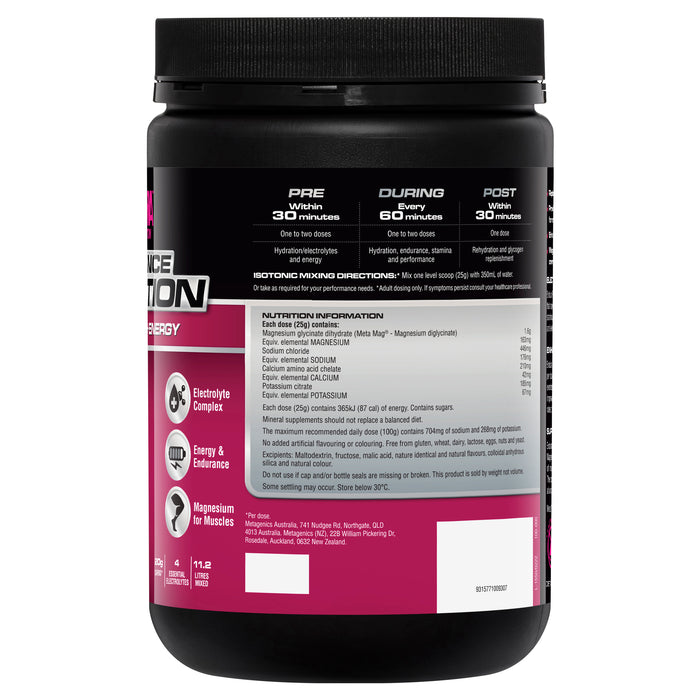 Endura Rehyhdration Performance Fuel Raspberry 800g