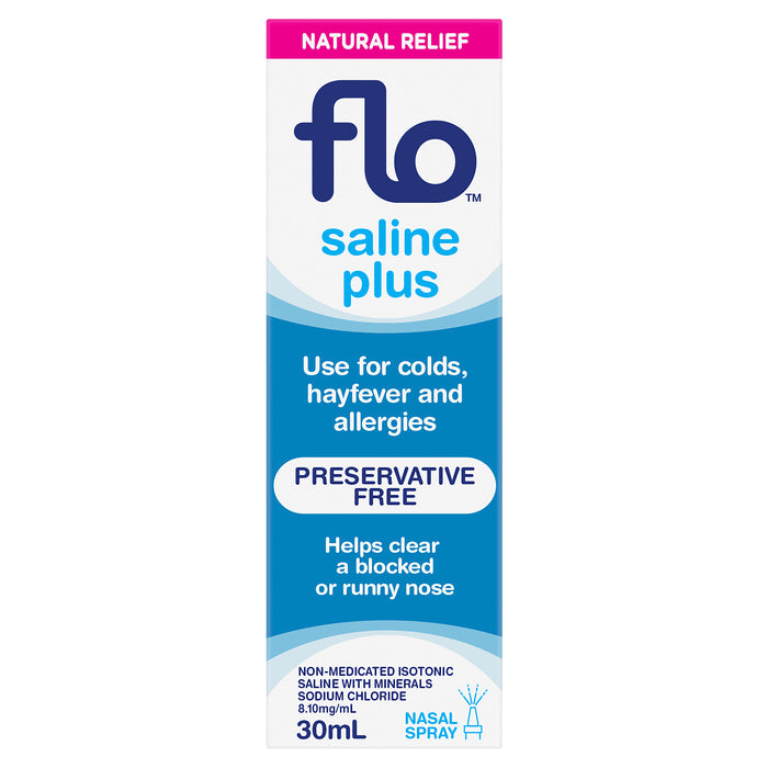 Flo Saline Plus Nasal Spray 30ml.