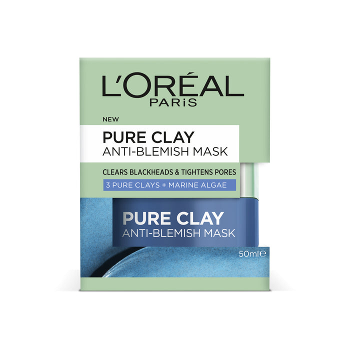 L'Oreal Clay Blue Mask Anti Blemish.