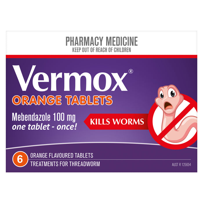 Vermox 100mg Tablets 6.
