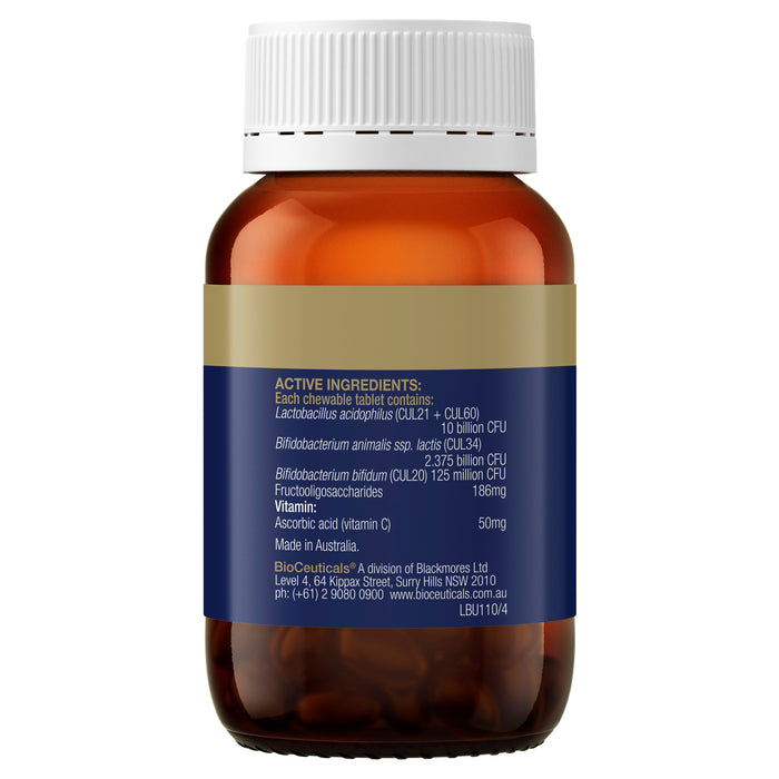 Bioceuticals Ultrabiotic Immune Support For Juniors 30 Chewable Tablets