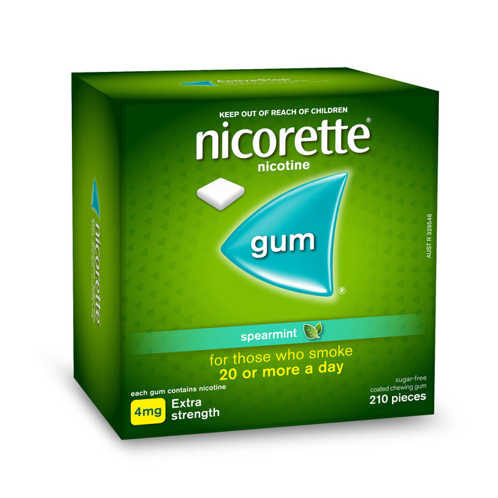 Nicorette Gum Spearmint 4mg 210