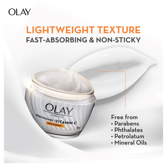 Olay Luminous Niacinamide + Vitamin C Moisturiser 50g