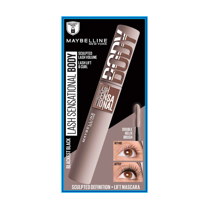 Maybelline Lash Sensational Body Mascara Blackest Black (Carded)