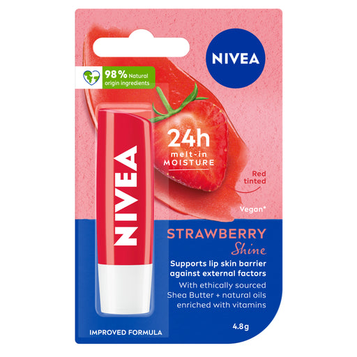 Nivea Lip Care Strawberry Shine 4.8g.