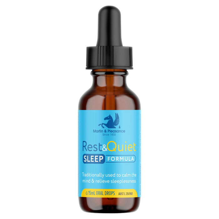 Rest and Quiet Sleep Formula 15ml Drops.