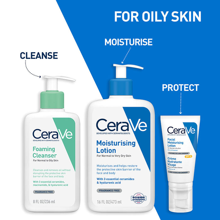 CeraVe Hydrating Foaming Oil Cleanser  473ml.