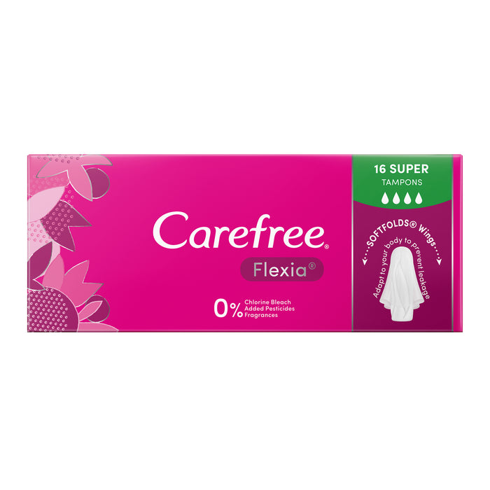 Carefree Tampons Flexia Super 16