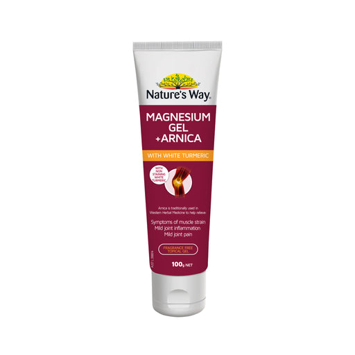 Nature's Way Magnesium + Arnica + White Turmeric Gel 100g.