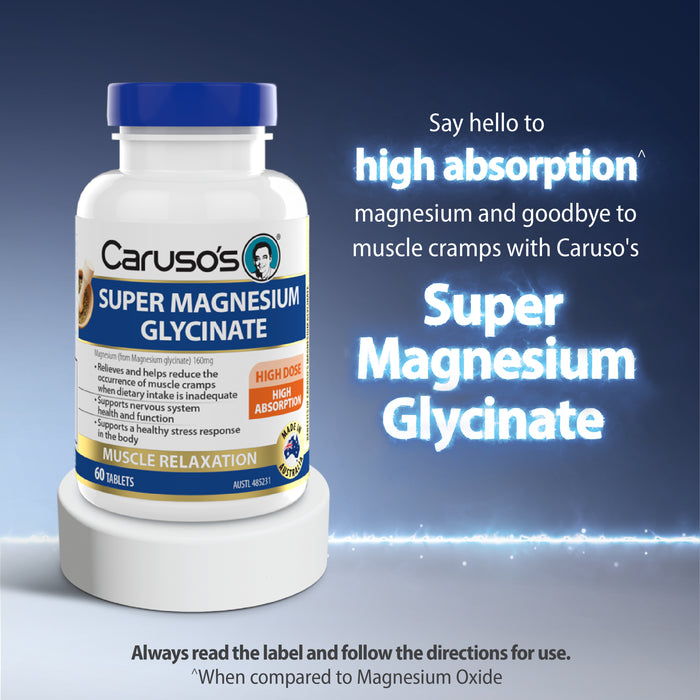 Caruso's Super Magnesium Glycinate Tablets 60