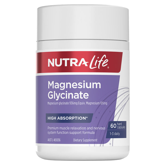 Nutra-Life Magnesium Glycinate 60 capsules.