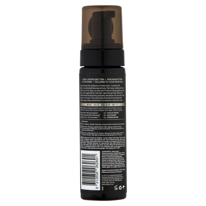 Le Tan Uber Stay Foam Ash Base 200ml