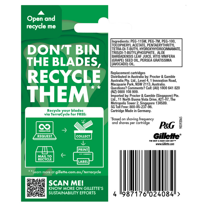 Gillette Fusion Classic Manual Blade 8 Pack