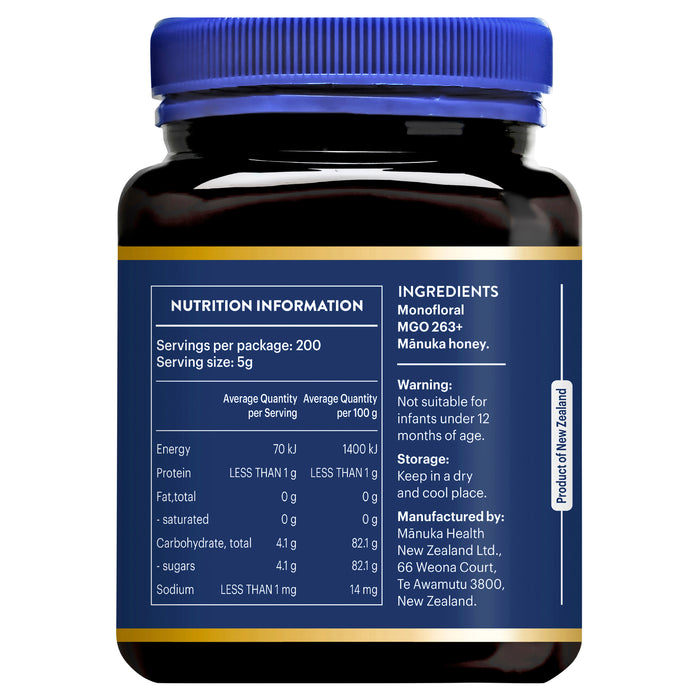 Manuka Health MGO 263+ UMF 10 1Kg  (NOT For sale in WA)