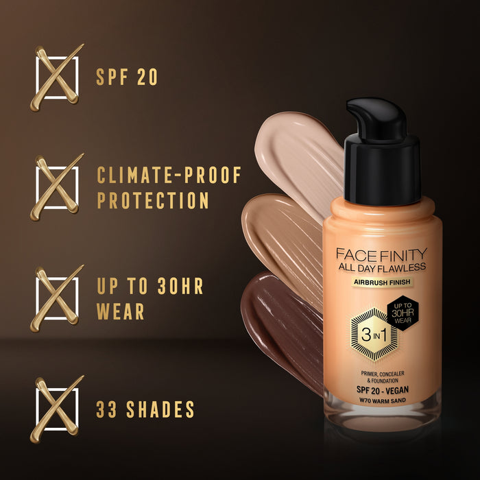 Max Factor Facefinity Age Defy Foundation 70 Warm Sand