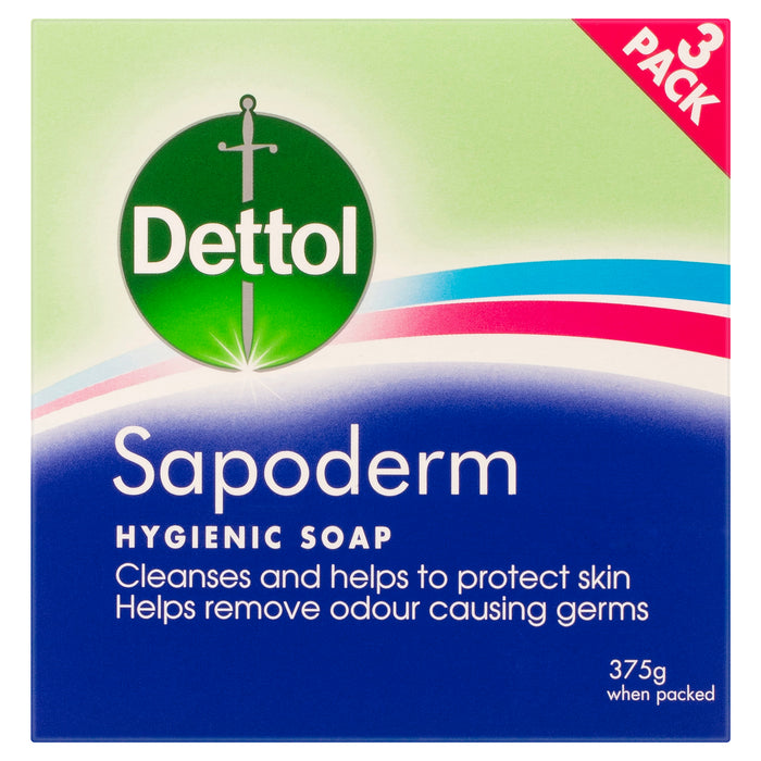 Sapoderm Soap 3 pack 125g.
