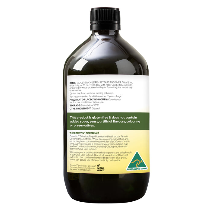 Comvita Olive Leaf Extract Natural 1 Litre.