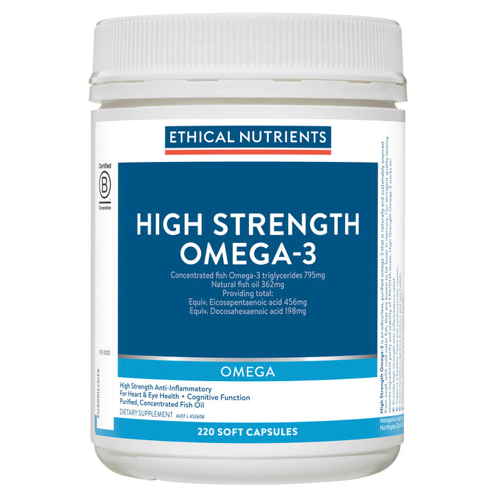 Ethical Nutrients Hi-Strength Fish Oil 220 Capsules