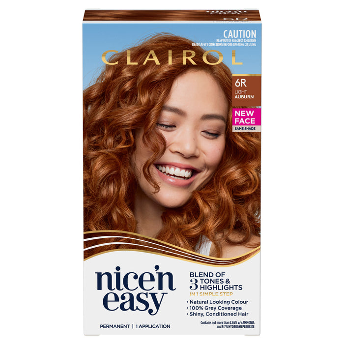 Clairol Nice N Easy 6R Natural Light Auburn.