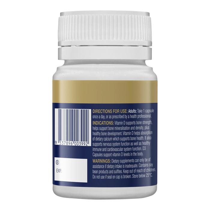 Bioceuticals Vitamin D3 60 Capsules