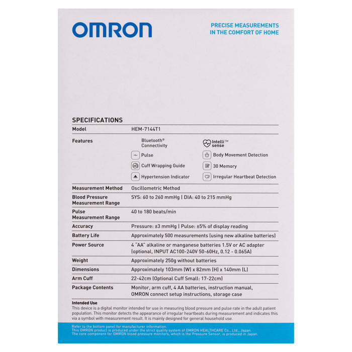 Omron HEM-7144T1 Automatic Blood Pressure Monitor