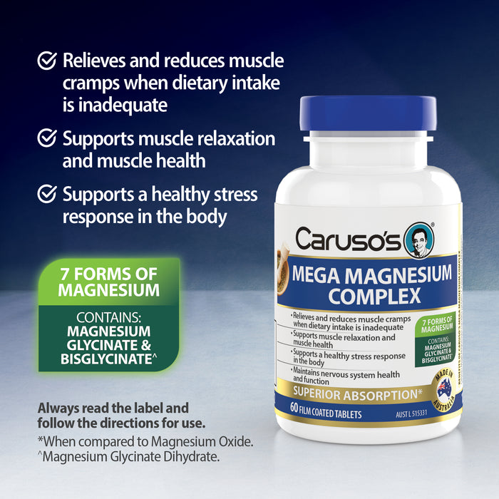 Caruso's Mega Complex Magnesium Tablets 60
