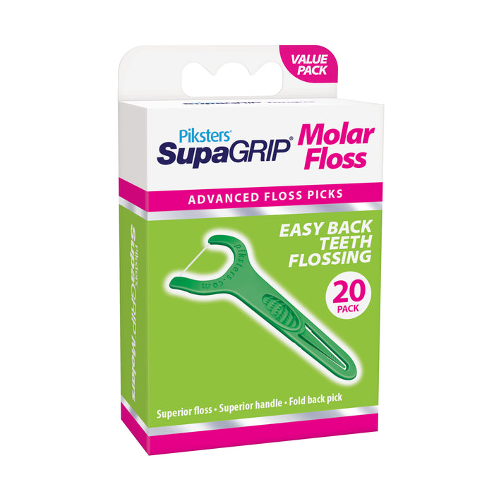 Piksters Supagrips Molar Floss 20 Pack