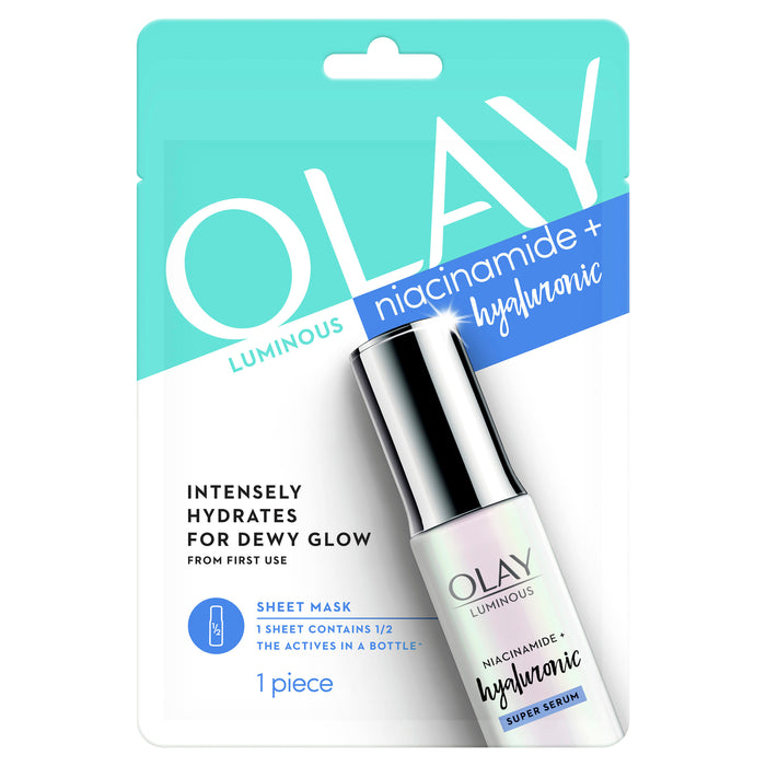 Olay Luminous Niacinamide + Hyaluronic Mask 1 Piece.