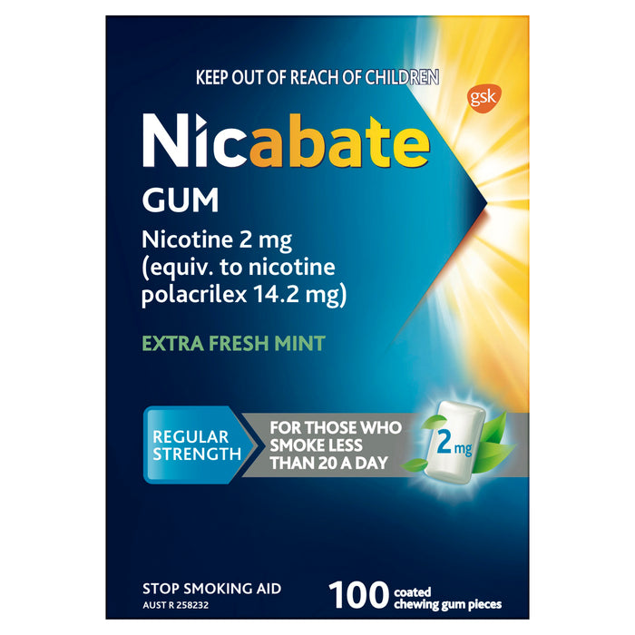 Nicabate Gum 2mg 100.