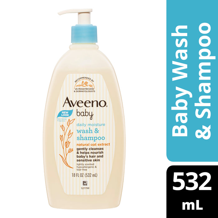 Aveeno Baby Daily Wash & Shampoo 532ml