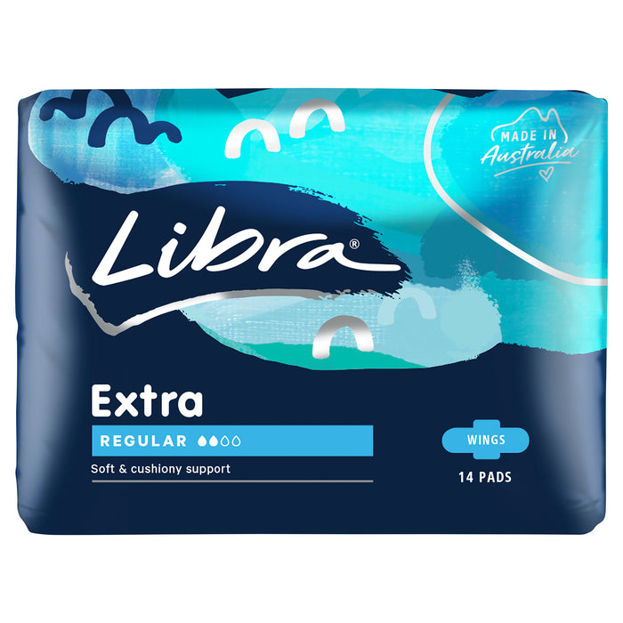 Libra Extra Pads With Wings Regular 14 Pack