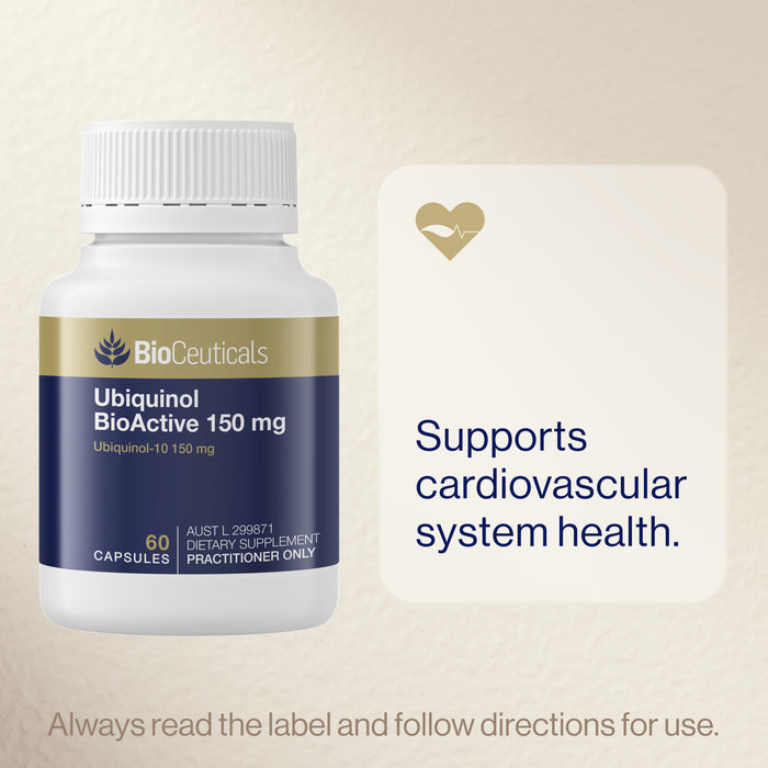 Bioceuticals Ubiquinol Bioactive 150mg 60 Soft Capsules