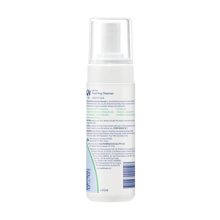 Ego QV Face Oil Free Foam Cleanser 150ml