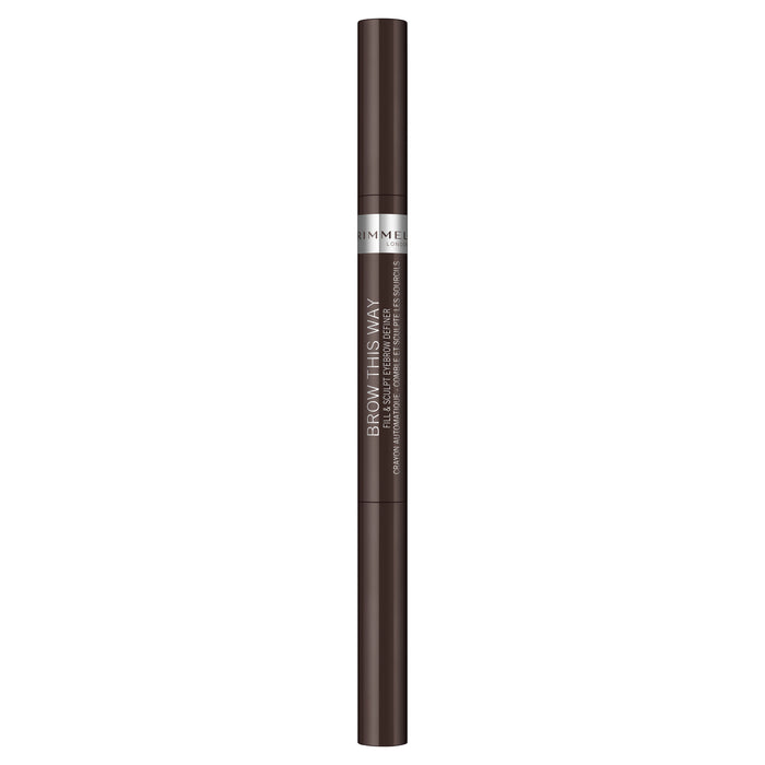 Rimmel Brow This Way Fill & Sculpt Eyebrow Definer Dark Brown 003