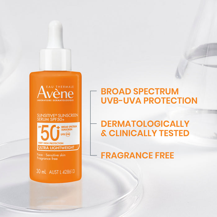 Avene Sunsitive Sunscreen Serum SPF 50+ 30ml