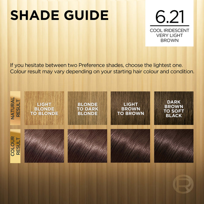 L'Oreal Preference 6.21 Iridescent Light Brown