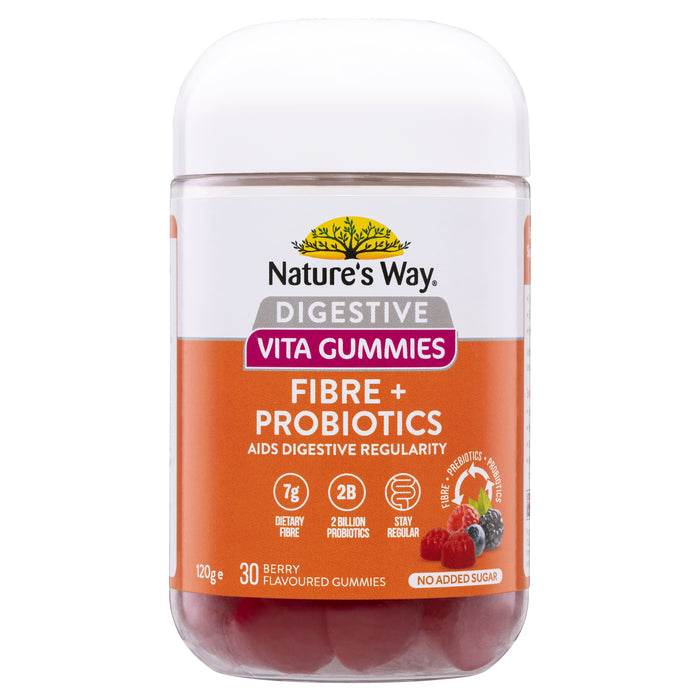 Nature's Way Medicinal Vita Gummies Fibre + Probiotics 30