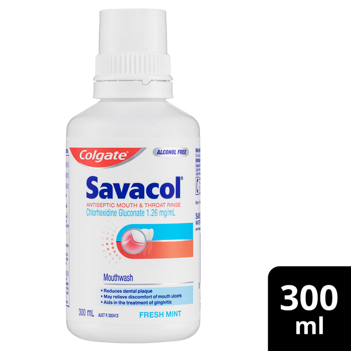 Colgate Savacol Mouthwash Freshmint 300ml.